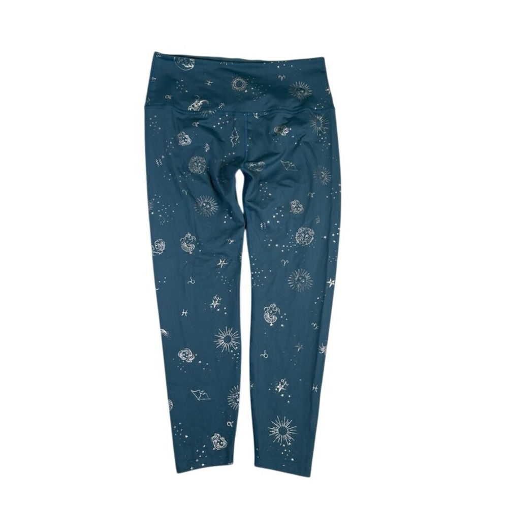 Beyond Yoga Celestial Zodiac High Waisted Leggings Teal Silver XL Yoga Pants